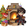 Harry Potter (Christmas-chibi style) Tumbler