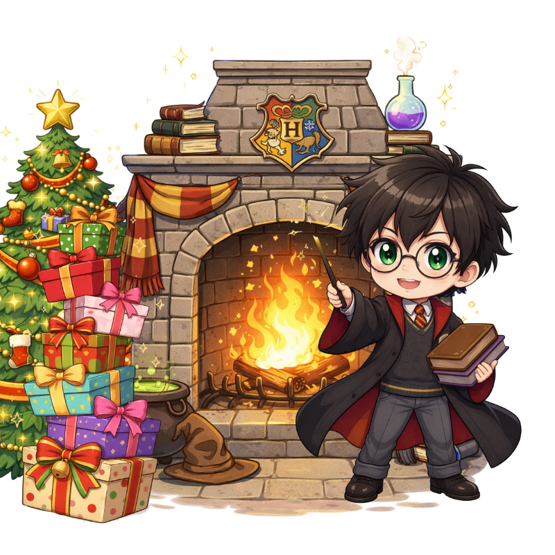 Harry Potter (Christmas-chibi style) Tumbler