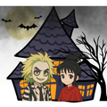 Beetlejuice and Lydia (chibi style) Tumbler