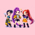 kpop Demon Hunters (chibi style) Tumbler