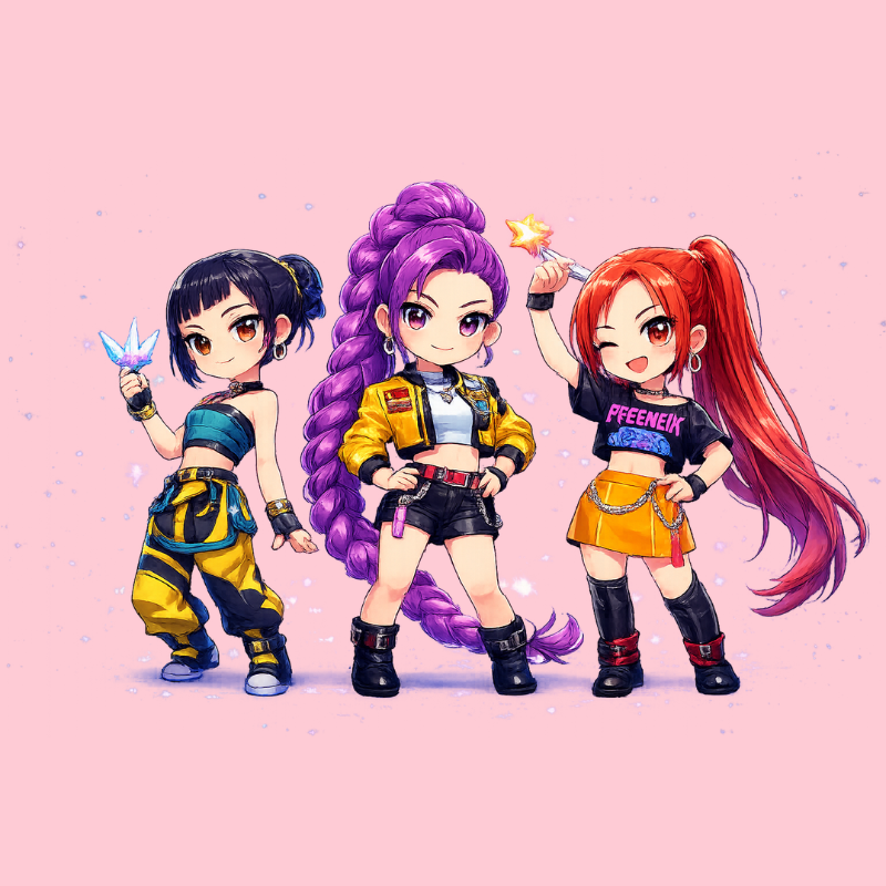 kpop Demon Hunters (chibi style) Tumbler