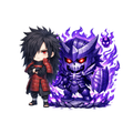 Madara Uchiha and Susanoo (chibi style) Tumbler